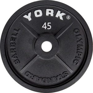 York Barbell Cast Iron Olympic Plates (Sets or Pairs)